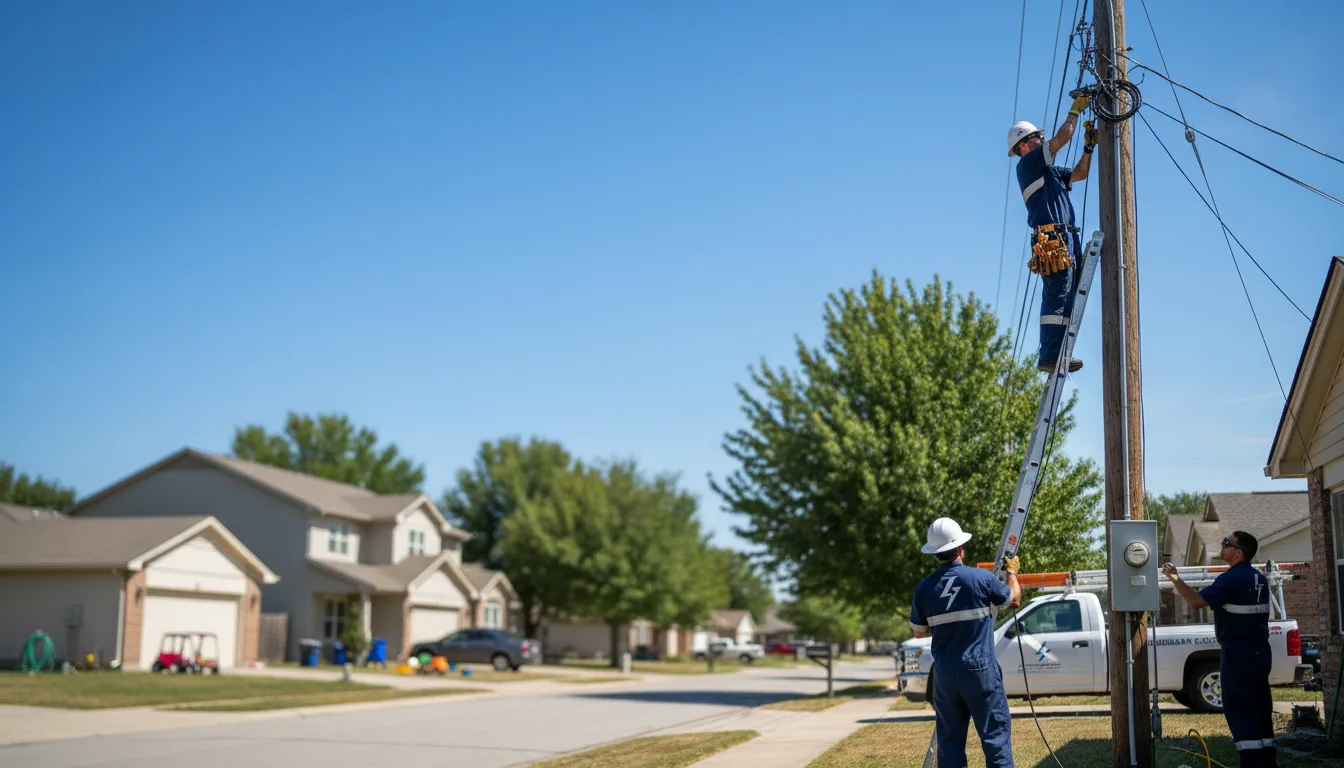 Residential electrician providing installation services in Thornton, KY